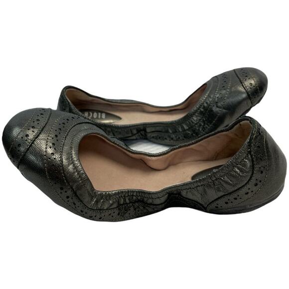 Bloch Gray Metallic Leather Ballet Flats Women's Size 37/6 - Picture 4 of 9